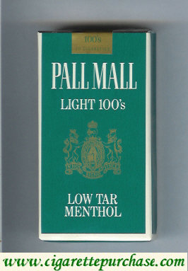 Pall Mall Light Menthol 100s cigarettes soft box